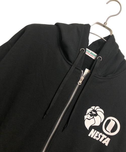 NESTA BRAND（ネスタブランド）NESTA BRAND (ネスタブランド) 裏毛フルジップパーカー ブラック サイズ:3L 未使用品の古着・服飾アイテム