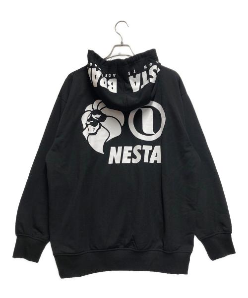 NESTA BRAND（ネスタブランド）NESTA BRAND (ネスタブランド) 裏毛フルジップパーカー ブラック サイズ:3L 未使用品の古着・服飾アイテム