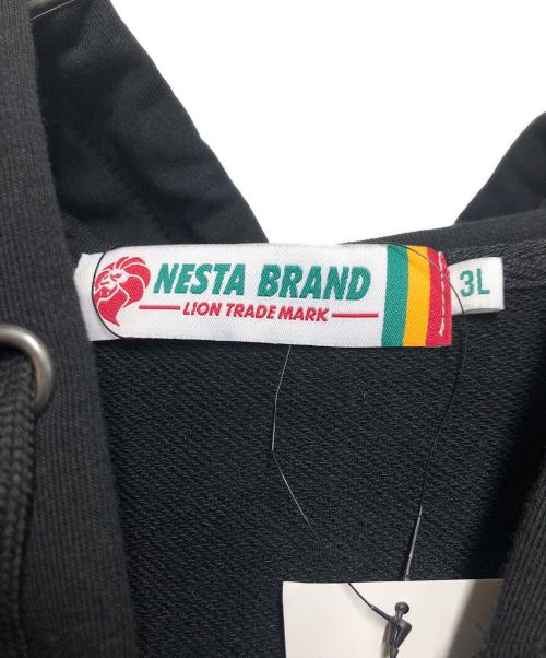 NESTA BRAND（ネスタブランド）NESTA BRAND (ネスタブランド) 裏毛フルジップパーカー ブラック サイズ:3L 未使用品の古着・服飾アイテム