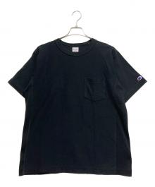 Champion REVERSE WEAVE（チャンピオン リバース ウィーブ）の古着「リバースウィーブ(R) ショートスリーブポケットTシャツ」｜ブラック