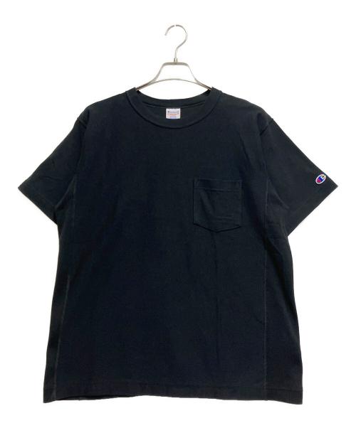 Champion REVERSE WEAVE（チャンピオン リバース ウィーブ）Champion REVERSE WEAVE (チャンピオン リバース ウィーブ) リバースウィーブ(R) ショートスリーブポケットTシャツ ブラック サイズ:Mの古着・服飾アイテム