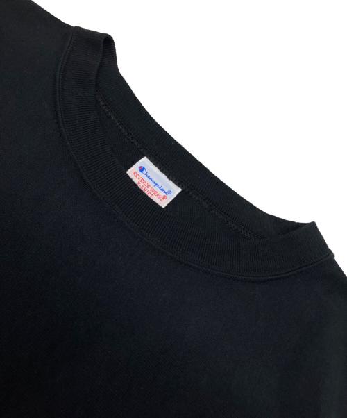 Champion REVERSE WEAVE（チャンピオン リバース ウィーブ）Champion REVERSE WEAVE (チャンピオン リバース ウィーブ) リバースウィーブ(R) ショートスリーブポケットTシャツ ブラック サイズ:Mの古着・服飾アイテム