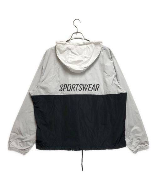 NIKE（ナイキ）NIKE (ナイキ) マリーナ アノラック プルオーバー ライトグレー×ブラック サイズ:XLの古着・服飾アイテム
