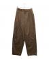 MARKAWARE（マーカウェア）の古着「PEGTOP TROUSERS」｜ブラウン