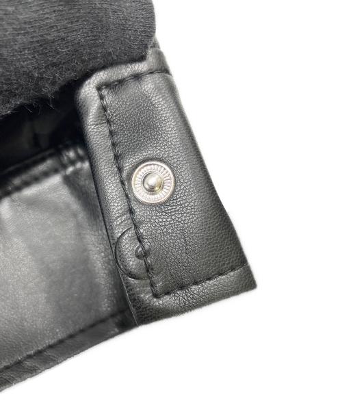 PAGEBOY（ページボーイ）PAGEBOY (ページボーイ) エコレザーカスタムロングブルゾン ブラック サイズ:FREEの古着・服飾アイテム