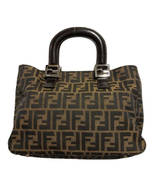 FENDI（フェンディ）FENDI (フェンディ) ズッカ柄ハンドバッグ ブラウンの古着・服飾アイテム