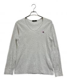 BURBERRY BLACK LABEL（バーバリーブラックレーベル）の古着「長袖カットソー」｜ライトグレー