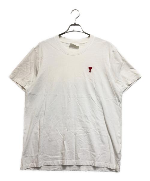 AMI Alexandre Mattiussi（アミアレクサンドルマテュッシ）AMI Alexandre Mattiussi (アミアレクサンドルマテュッシ) ハートA刺繍ロゴ 半袖Tシャツ ホワイト サイズ:XXLの古着・服飾アイテム