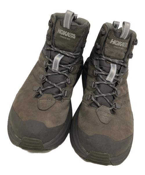 HOKAONEONE（ホカオネオネ）HOKAONEONE (ホカオネオネ) Stinson MID GTX（ステインソン ミッド GTX） グレー サイズ:US 9の古着・服飾アイテム
