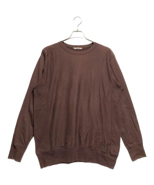 AURALEE（オーラリー）AURALEE (オーラリー) SUPER HIGH GAUGE SWEAT ブラウン サイズ:4の古着・服飾アイテム