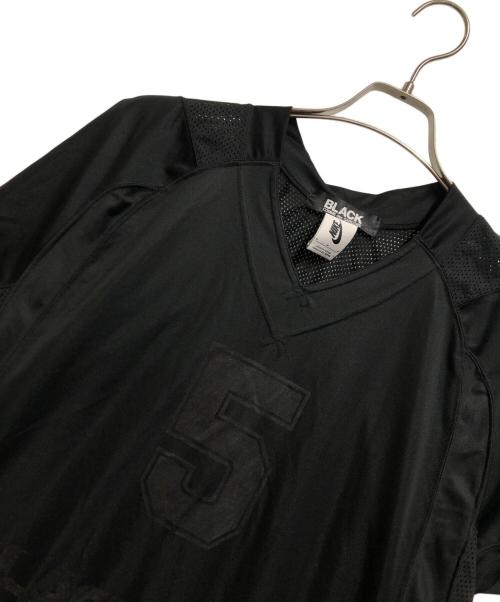 NIKE（ナイキ）NIKE (ナイキ) BLACK COMME des GARCONS (ブラックコムデギャルソン) アメフト型メッシュ半袖ワンピース ブラック サイズ:Ｍの古着・服飾アイテム