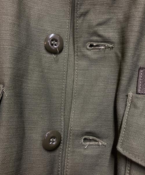 US ARMY（ユーエスアーミー）US ARMY (ユーエスアーミー) COTTON SATEEN SHIRT グリーン サイズ:16 1/2の古着・服飾アイテム