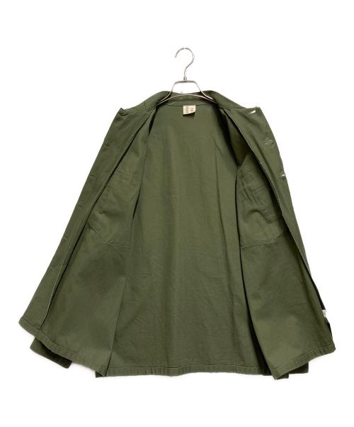 US ARMY（ユーエスアーミー）US ARMY (ユーエスアーミー) COTTON SATEEN SHIRT グリーン サイズ:16 1/2の古着・服飾アイテム