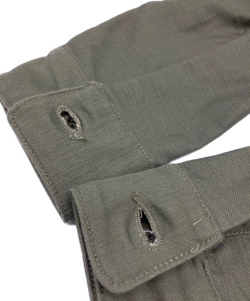 US ARMY（ユーエスアーミー）US ARMY (ユーエスアーミー) COTTON SATEEN SHIRT グリーン サイズ:16 1/2の古着・服飾アイテム