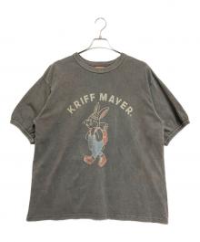 KRIFF MAYER（クリフメイヤー）の古着「クリフラビットピグメントT」｜グレー