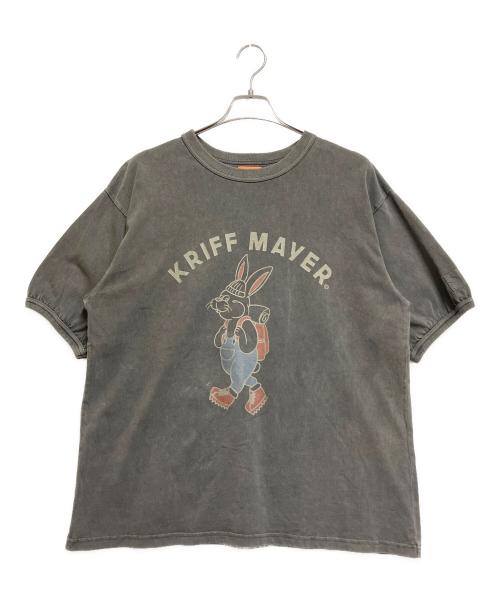 KRIFF MAYER（クリフメイヤー）KRIFF MAYER (クリフメイヤー) クリフラビットピグメントT グレー サイズ:Mの古着・服飾アイテム