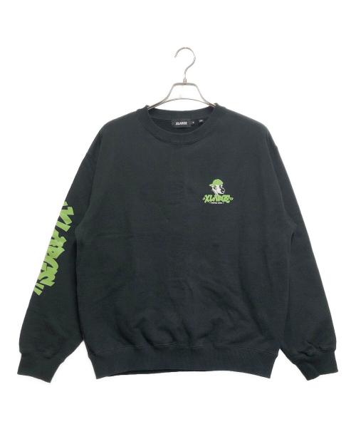 X-LARGE（エクストララージ）X-LARGE (エクストララージ) クルーネックスウェット ブラック サイズ:Mの古着・服飾アイテム