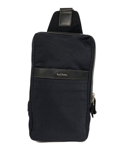 PAUL SMITH（ポールスミス）Paul Smith (ポールスミス) ボディバッグ ネイビー×ブラックの古着・服飾アイテム