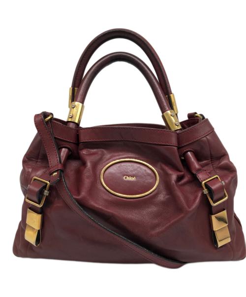 Chloe（クロエ）Chloe (クロエ) ヴィクトリア 2WAYショルダーバッグ レッドの古着・服飾アイテム