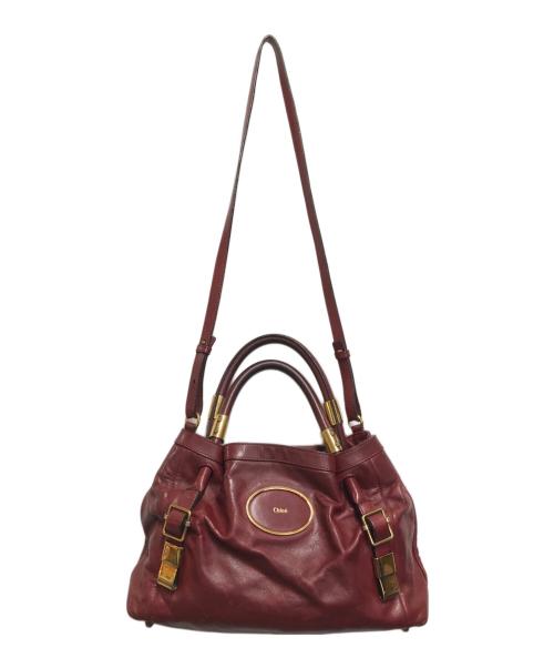 Chloe（クロエ）Chloe (クロエ) ヴィクトリア 2WAYショルダーバッグ レッドの古着・服飾アイテム