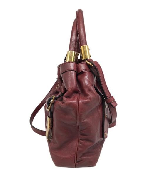 Chloe（クロエ）Chloe (クロエ) ヴィクトリア 2WAYショルダーバッグ レッドの古着・服飾アイテム