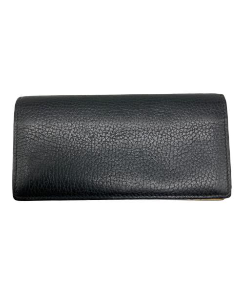 GUCCI（グッチ）GUCCI (グッチ) 長財布 ブラック×イエローの古着・服飾アイテム