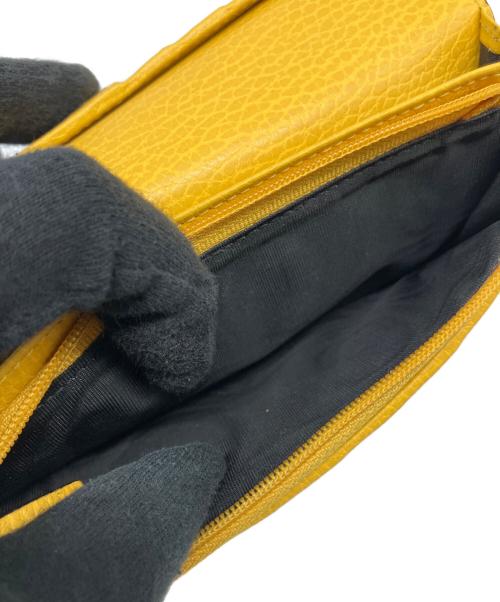 GUCCI（グッチ）GUCCI (グッチ) 長財布 ブラック×イエローの古着・服飾アイテム