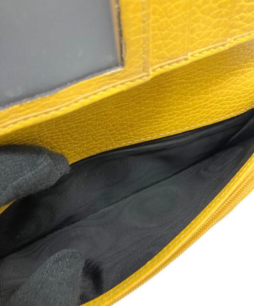 GUCCI（グッチ）GUCCI (グッチ) 長財布 ブラック×イエローの古着・服飾アイテム