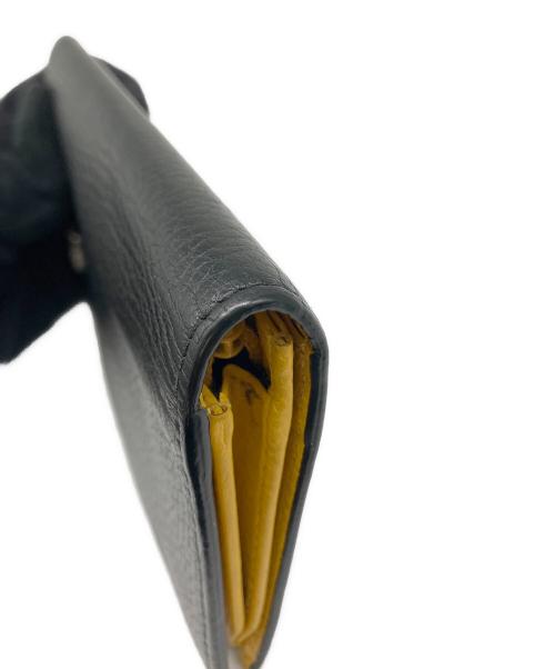 GUCCI（グッチ）GUCCI (グッチ) 長財布 ブラック×イエローの古着・服飾アイテム