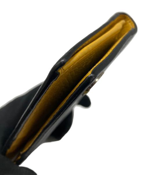 GUCCI（グッチ）GUCCI (グッチ) 長財布 ブラック×イエローの古着・服飾アイテム