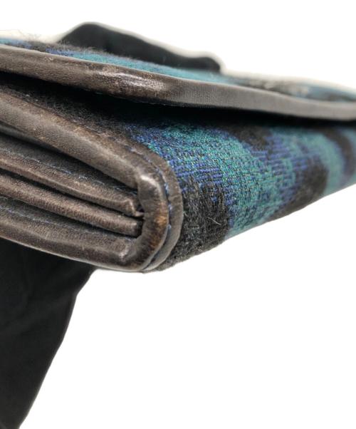 Vivienne Westwood（ヴィヴィアンウエストウッド）Vivienne Westwood (ヴィヴィアンウエストウッド) 長財布 グリーン×ブラックの古着・服飾アイテム