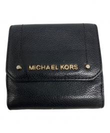 MICHAEL KORS（マイケル・コース）の古着「3つ折り財布」｜ブラック