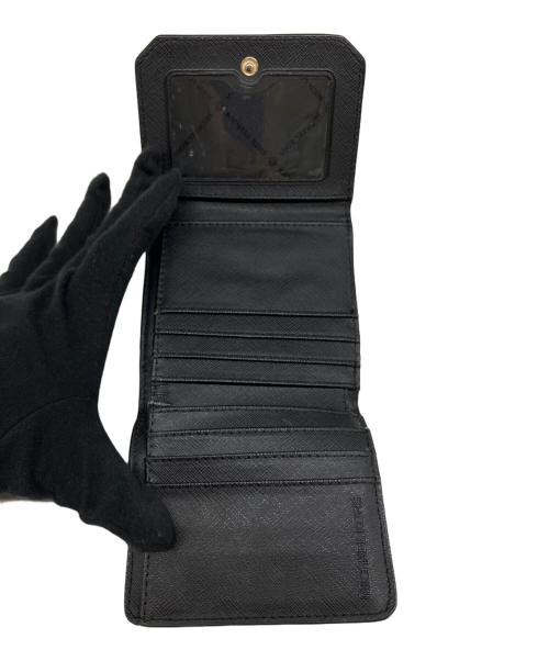 MICHAEL KORS（マイケル・コース）MICHAEL KORS (マイケル・コース) 3つ折り財布 ブラックの古着・服飾アイテム