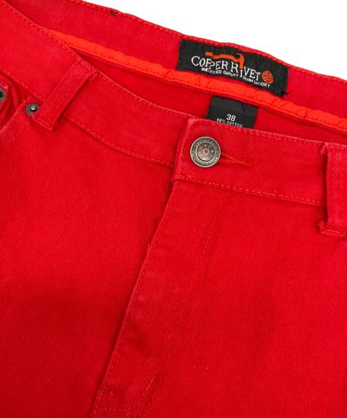 copper rivet（コッパーリベット）copper rivet (コッパーリベット) ハーフパンツ レッド サイズ:38の古着・服飾アイテム