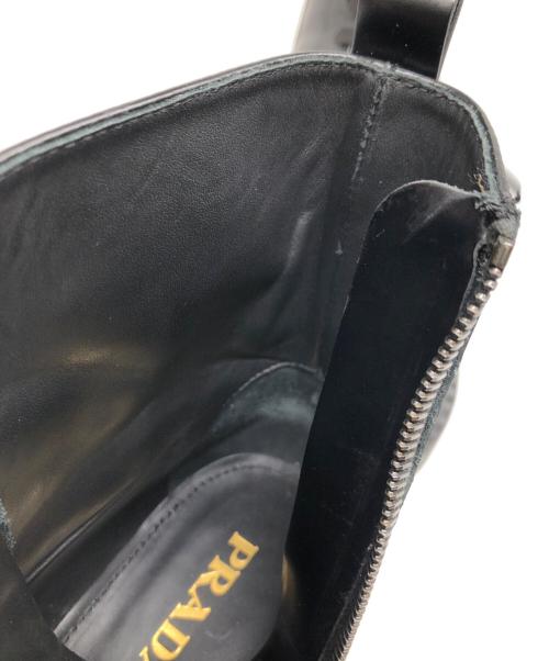 PRADA（プラダ）PRADA (プラダ) ブラッシュアップレースブーツ ブラック サイズ:39 1/2の古着・服飾アイテム