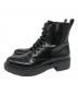 PRADA (プラダ) ブラッシュアップレースブーツ ブラック サイズ:39 1/2：30000円
