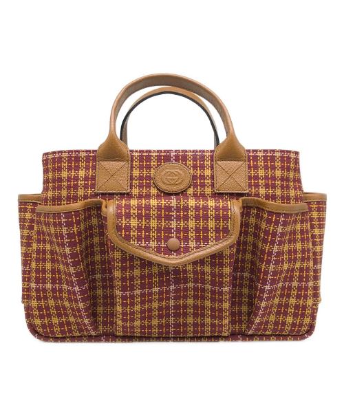 GUCCI（グッチ）GUCCI (グッチ) ハンドバッグ ブラウンの古着・服飾アイテム