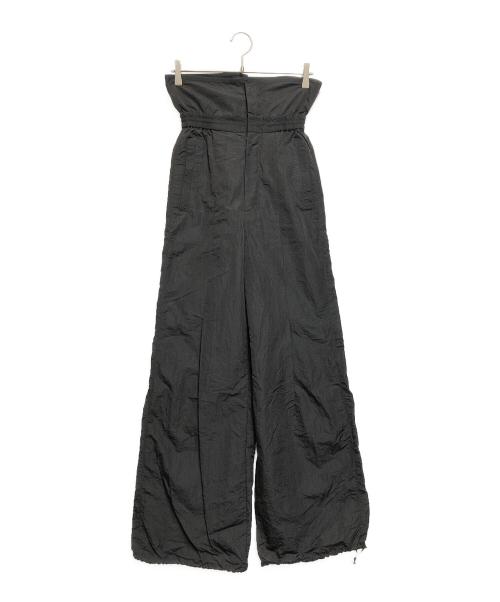 UN3D.（アンスリード）UN3D. (アンスリード) ウエストフォールドパンツ ブラック サイズ:36の古着・服飾アイテム