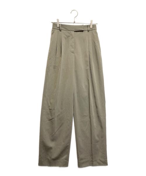 Ameri（アメリ）Ameri (アメリ) REFINE DOUBLE TUCK PANTS オリーブ サイズ:Mの古着・服飾アイテム