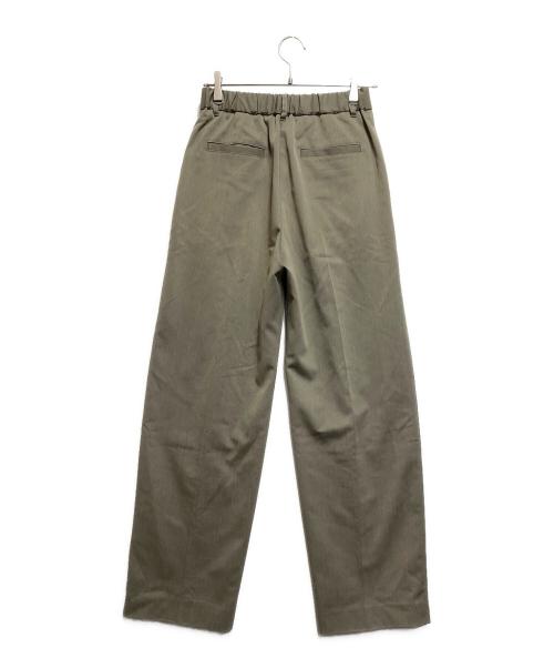 Ameri（アメリ）Ameri (アメリ) REFINE DOUBLE TUCK PANTS オリーブ サイズ:Mの古着・服飾アイテム