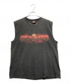 HARLEY-DAVIDSONハーレーダビッドソン）の古着「ノースリーブカットソー」｜ブラック