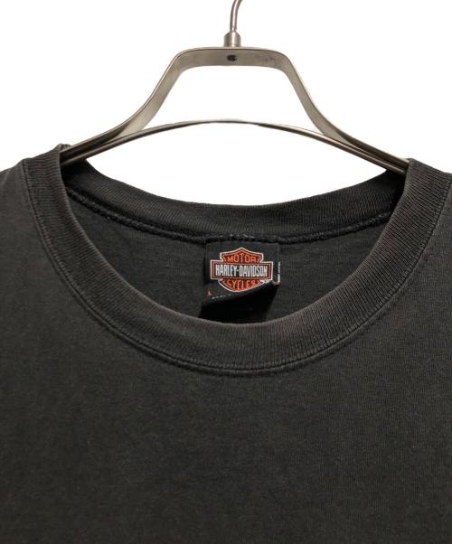 HARLEY-DAVIDSON（ハーレーダビッドソン）HARLEY-DAVIDSON (ハーレーダビッドソン) ノースリーブカットソー ブラック サイズ:Lの古着・服飾アイテム