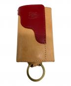 IL BISONTEイル ビゾンテ）の古着「6連キーケース」｜ベージュ×レッド