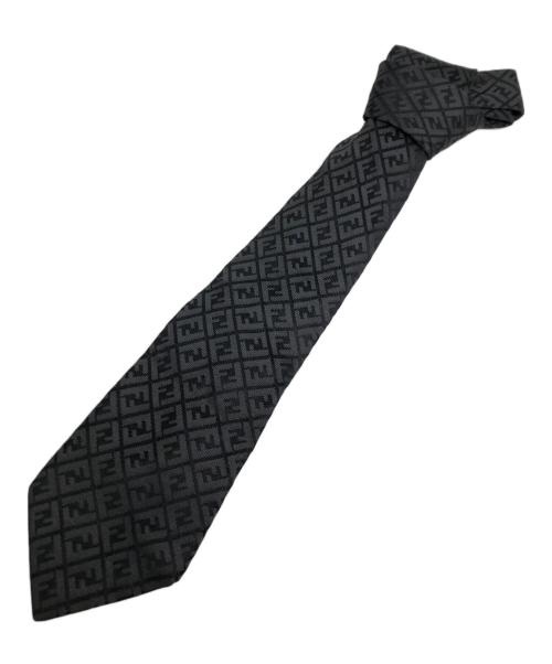 FENDI（フェンディ）FENDI (フェンディ) シルクネクタイ ブラック サイズ:不明の古着・服飾アイテム
