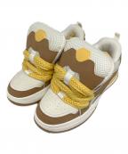 ZARAザラ）の古着「スケートスニーカー」｜ホワイト×ブラウン