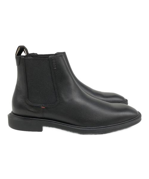 HUGO BOSS（ヒューゴ ボス）HUGO BOSS (ヒューゴ ボス) サイドゴアブーツ ブラック サイズ:07の古着・服飾アイテム