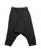 Yohji Yamamoto pour hommeヨウジヤマモト プールオム）の古着「サルエルパンツ」｜ブラック