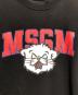 中古・古着 MSGM (エムエスジーエム) プリントロゴトレーナー ブラック サイズ:S：7000円