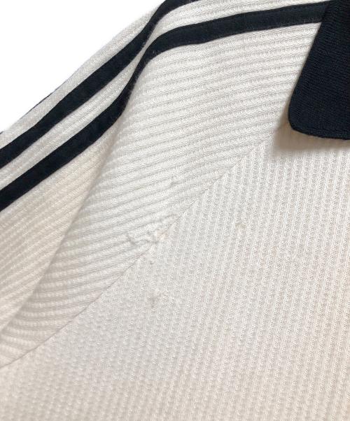 adidas（アディダス）adidas (アディダス) CLASSICS WAFFLE POLO-WONDER ホワイト×ブラック サイズ:Lの古着・服飾アイテム
