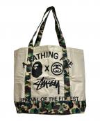 BAPE BY A BATHING APE×stussyベイプバイアベイシングエイプ×ステューシー）の古着「世界最強コラボトートバッグ」